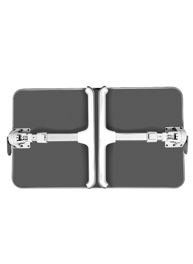 Foldable laptop table - adjustable height and tilt angle, 60*40 cm surface, with non-slip feet, suitable for (work, study, eating) and stores with a touch - Image 5